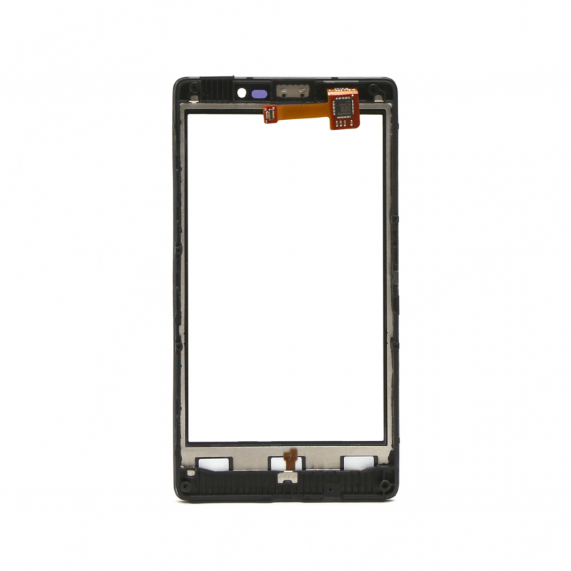 Touch screen za Nokia 820 Lumia crni+frame copy - Touch screen za Nokia