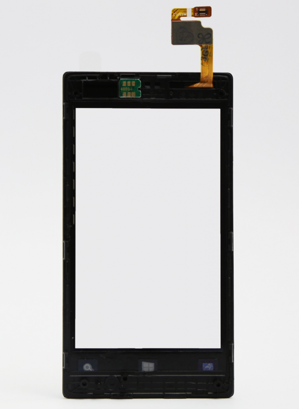 Touch screen za Nokia 520 Lumia crni+frame copy - Touch screen za Nokia