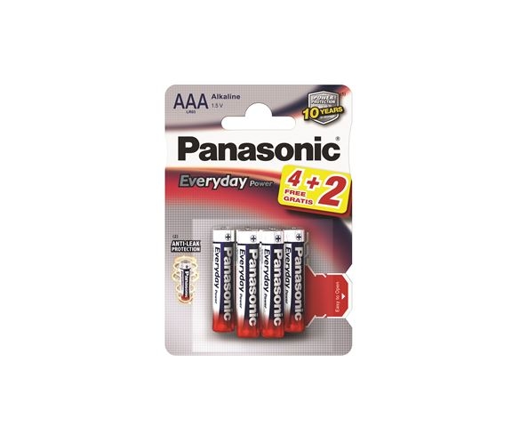 PANASONIC baterije LR03EPS/6BP -AAA 6kom Alkaline Everyday Power - Baterije za satove 